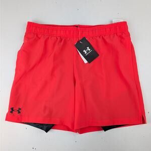 Under Armour Boys Tech Woven 2 in 1 Shorts - Racer Red/Black